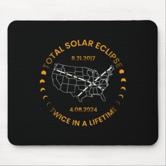 Solar Eclipse Twice In Lifetime 2024 Total Solar E Mouse Pad