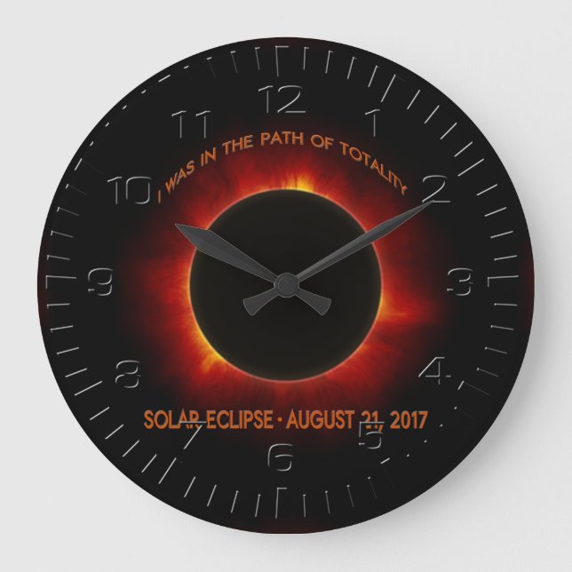 Solar Eclipse Wall Clock (Front)