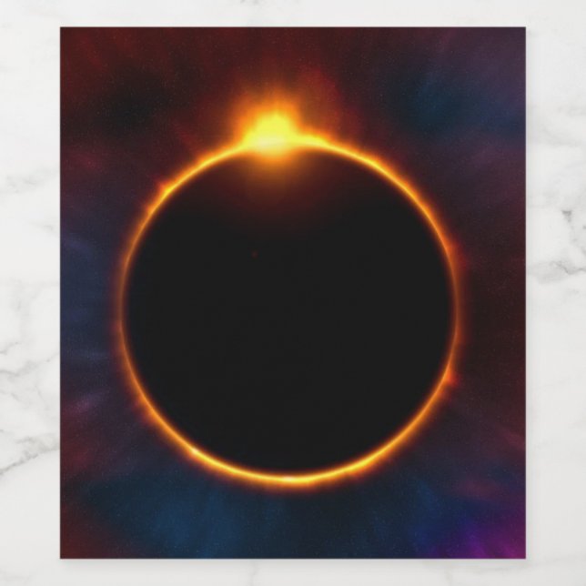 Solar Eclipse Wine Label (Single Label)