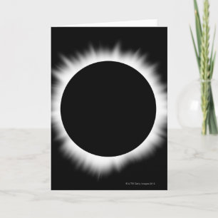 Solar Eclipse with Corona Card