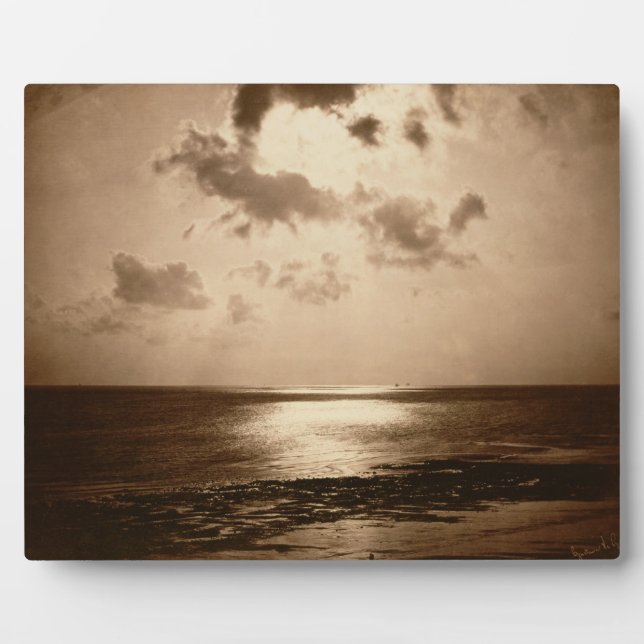 Solar Effect - Ocean, 1857 (albumen print from a c Plaque (Front)