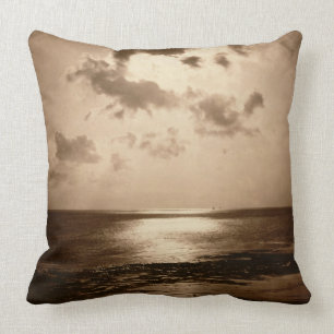 Solar Effect - Ocean, 1857 (albumen print from a c Throw Pillow