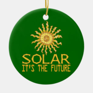 Solar Energy Ceramic Ornament