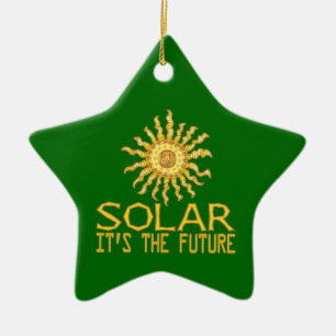 Solar Energy Ceramic Ornament