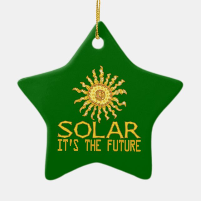 Solar Energy Ceramic Ornament (Front)
