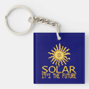 Solar Energy Future Keychain