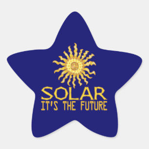 Solar Energy Future Star Sticker