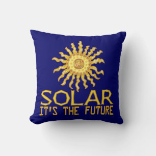 Solar Energy Future Throw Pillow