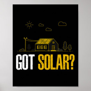 Solar Energy Got Solar Panels Funny Solar Power  Poster