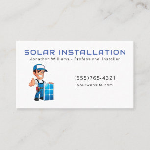Solar Energy Instillation Service Business Card
