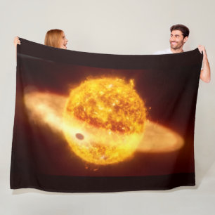 SOLAR EXPLOSION FLEECE BLANKET
