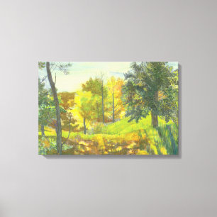 Solar fall canvas print