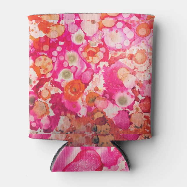 Solar Flare Boho Abstract beer cooler (Front)