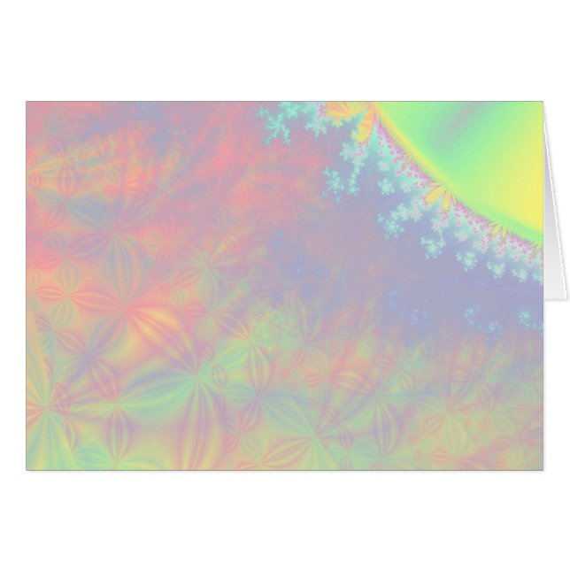 Solar Flare Fractal. Colourful Abstract. (Front Horizontal)