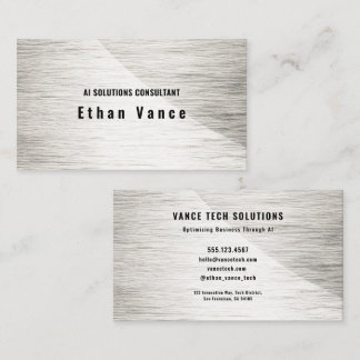 Solar Flare Silver Business Card