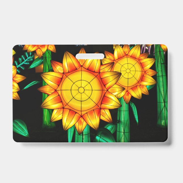 Solar Flare Sunflowers  Badge (Front)