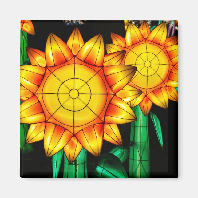 Solar Flare Sunflowers  Magnet (Front)