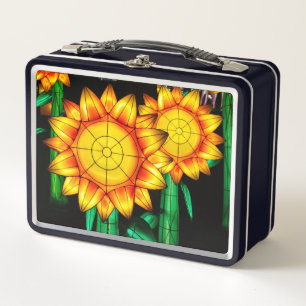 Solar Flare Sunflowers  Metal Lunch Box