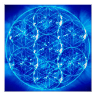 Solar Flower of Life Poster