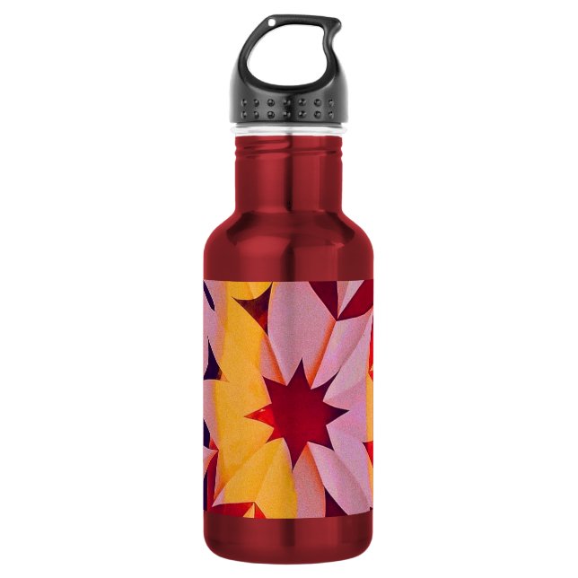Solar Fragment abstract Geometric  532 Ml Water Bottle (Front)