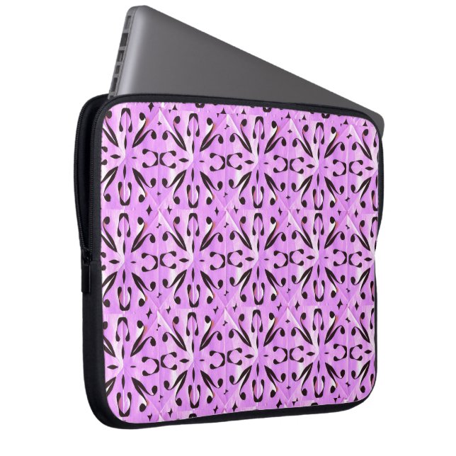 Solar Fragment abstract Geometric  Laptop Sleeve (Front Right)