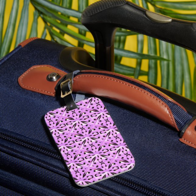Solar Fragment abstract Geometric  Luggage Tag (Front Insitu 1)
