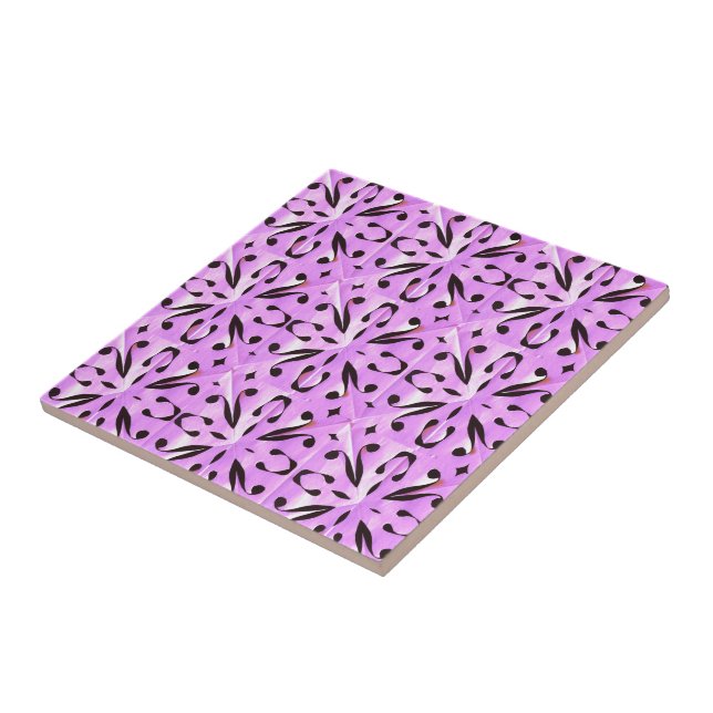 Solar Fragment abstract Geometric  Tile (Side)