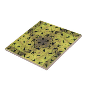 Solar Fragment abstract Geometric Tile