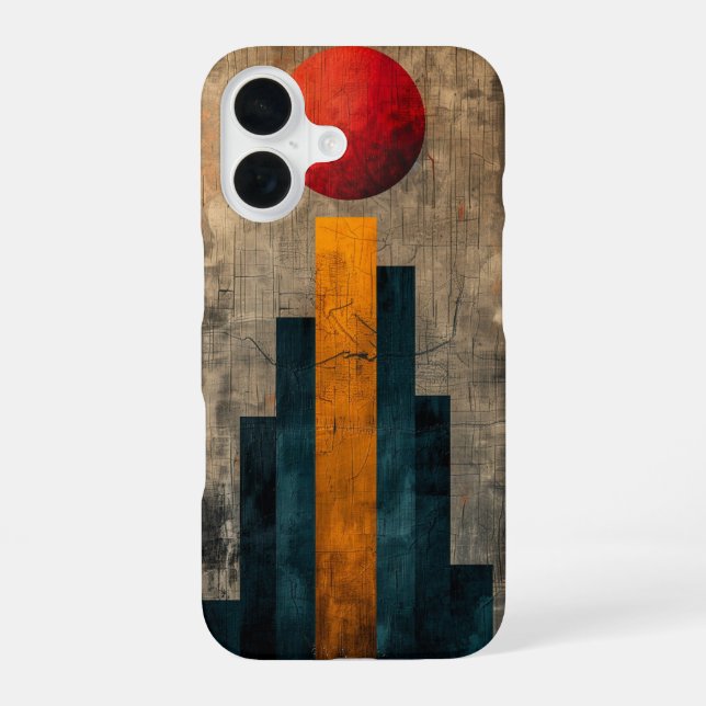 Solar Geometry Study iPhone 16 Case (Back)