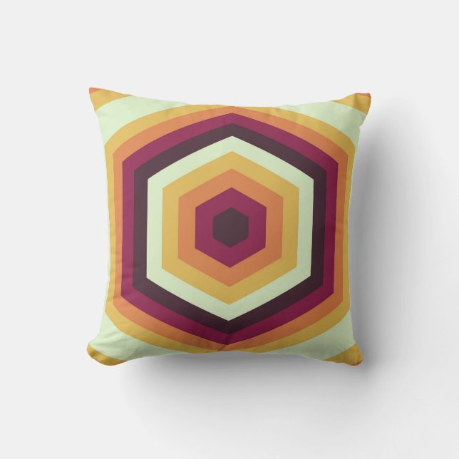 Solar Hive Spectrum Throw Pillow (Front)