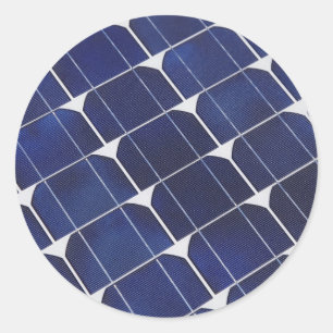 Solar Panel Classic Round Sticker