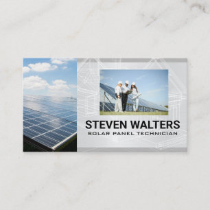 Solar Panel   Energy Technicians Business Card