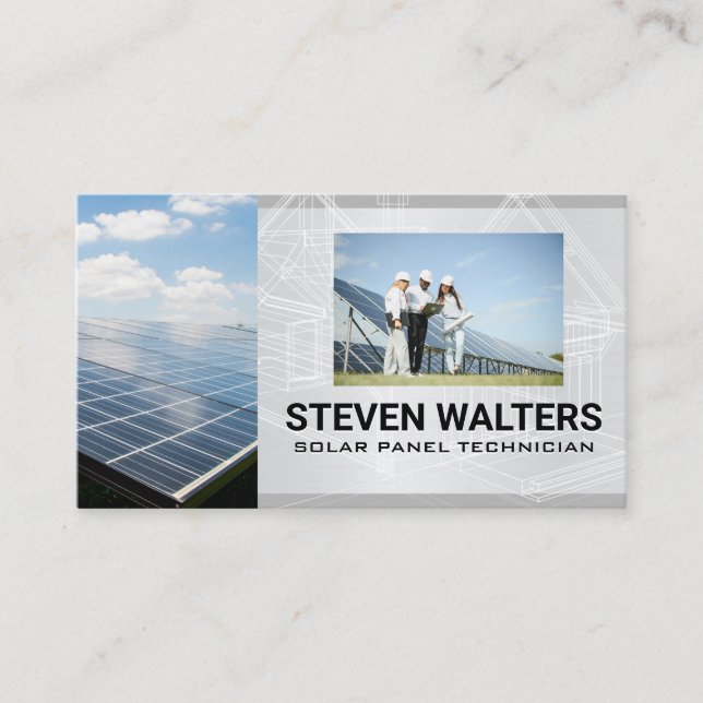 Solar Panel | Energy Technicians Business Card (Front)