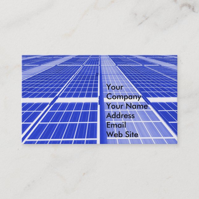 Solar Panel Installation Business Card (Front)