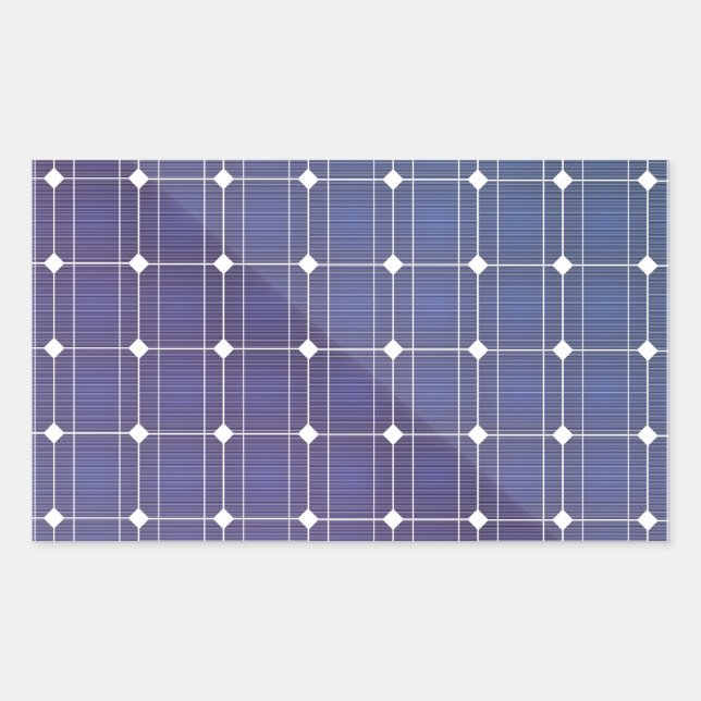 Solar panel on white sticker (Front)