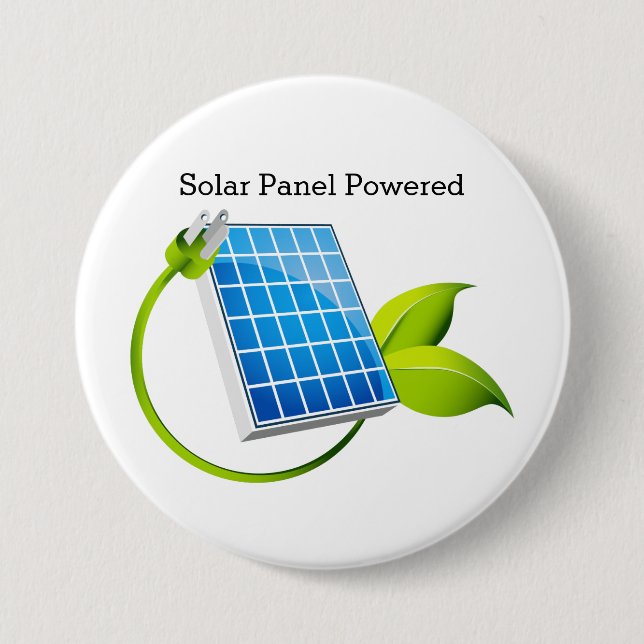 Solar Panel Powered Button (Front)