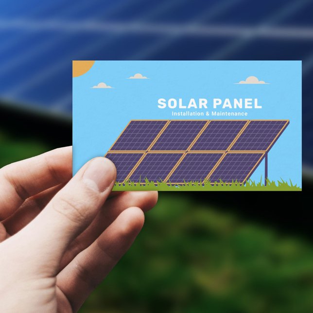 Solar Panels Business Card (Solar Panels Business Card)