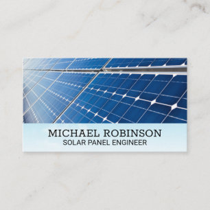 Solar Panels   Clouds and Sky Business Card