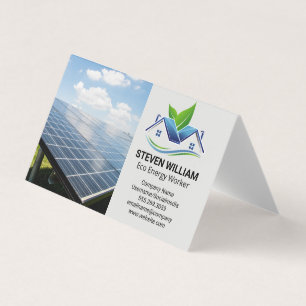 Solar Panels   Eco Home Installer Business Card