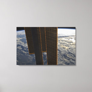 Solar panels of the International Space Station Canvas Print