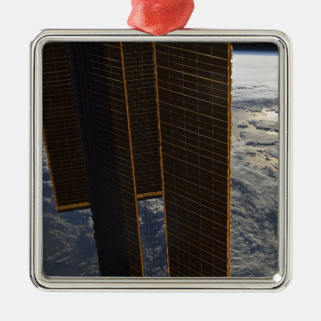 Solar panels of the International Space Station Metal Ornament (Front)