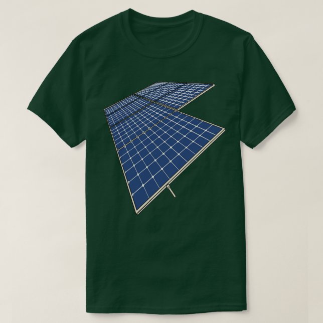 Solar Panels Renewable Energy Solar Panel T-Shirt (Design Front)