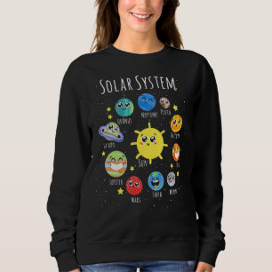 Solar Planets System Space For Stem Kids Toddlers Sweatshirt