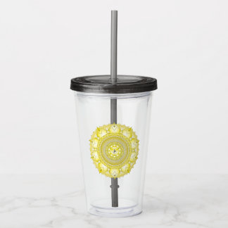 Solar Plexus Chakra Yellow Mandala Tumbler