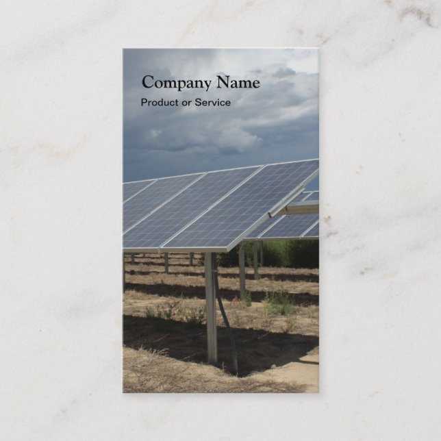 Solar power business card (Front)