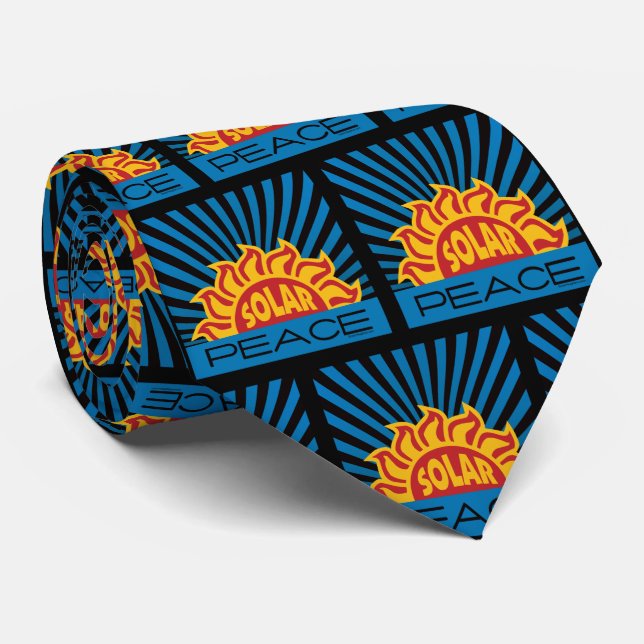 Solar Power Energy World Peace Environment Tie (Rolled)