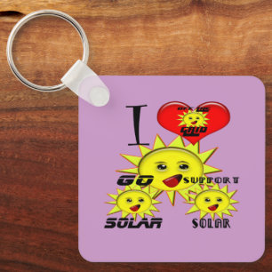Solar Power Gifts and Promotional Products T-shirt Keychain