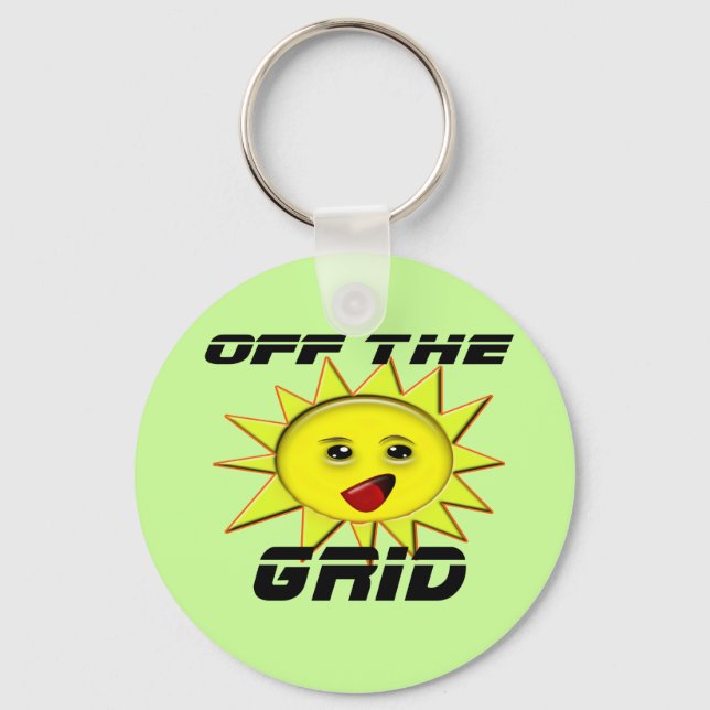 Solar Power Gifts and Promotional Products T-shirt Keychain (Front)