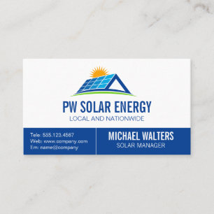 Solar Power   Home Tech Business Card