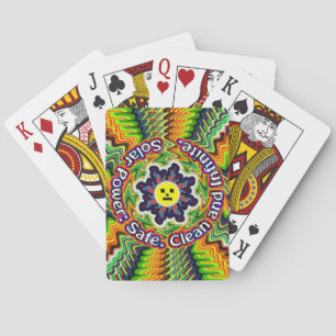 Solar power - safe clean infinite playing cards
